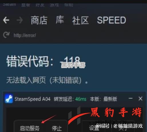 如何解决Steam商店无法开启的错误代码-118问题？ - 黑豹手游网-3